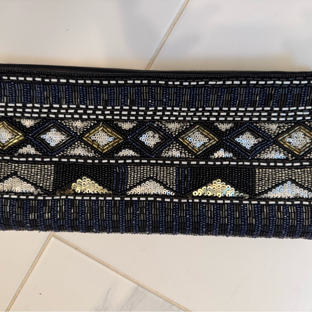 Elegant Black and Gold Clutch